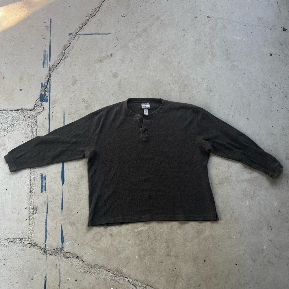 High Sierra Men's Dark Green Henley Shirt